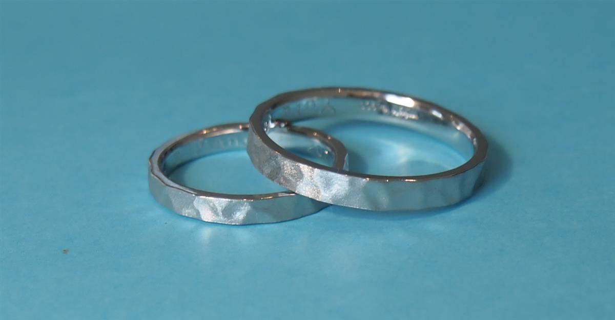 金属アレルギーの人もロジウムメッキをしないで手仕上げすれば安心です。。。