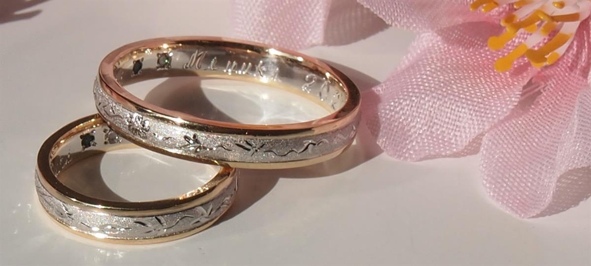 和歌山でこだわりの結婚指輪(マリッジリング)を作れました。。。