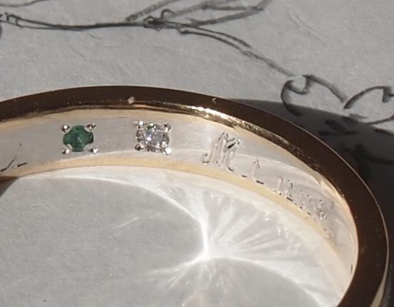 和歌山でこだわりの結婚指輪(マリッジリング)を作れました。。。