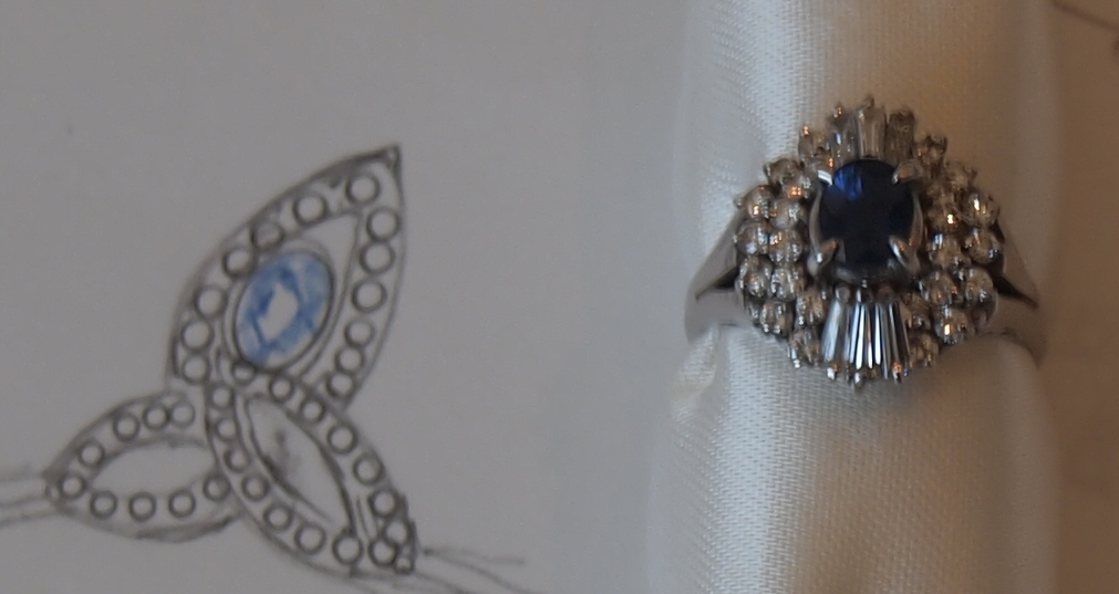 お母さんの大切な宝石をジュエリーリフォームで受け継いで。。。