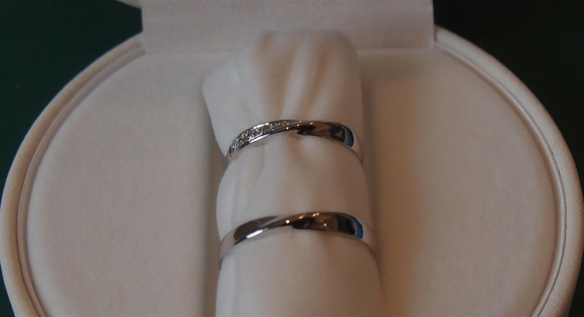 ご紹介のお二人の結婚指輪(マリッジリング)。。。