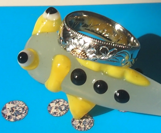 夏のハワイアンジュエリーのデザインの結婚指輪(マリッジリング)集(5)